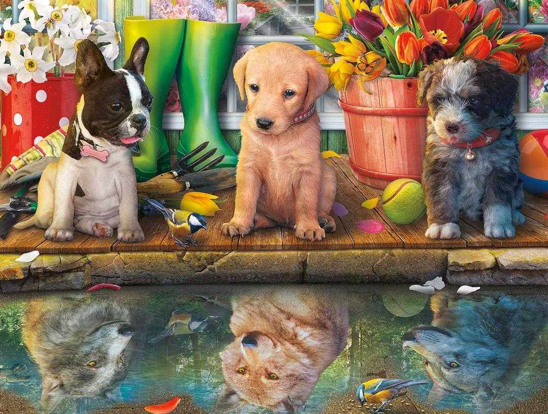 Puppy Dreams - Jigsaw Puzzle for Adults Challenging Puzzle Perfect for Game Nights 1000 Piece (A009)
