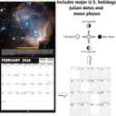 2 x 2026 Calendar, 2026 Wall Calendar, Space Wall Calendar 2026. Jan. 2026 - Dec. 2026, 12" x 24" (Open), 12-Month Calendar with Large Blocks, Thick Paper, Hanging Holes, Ample Writing Space