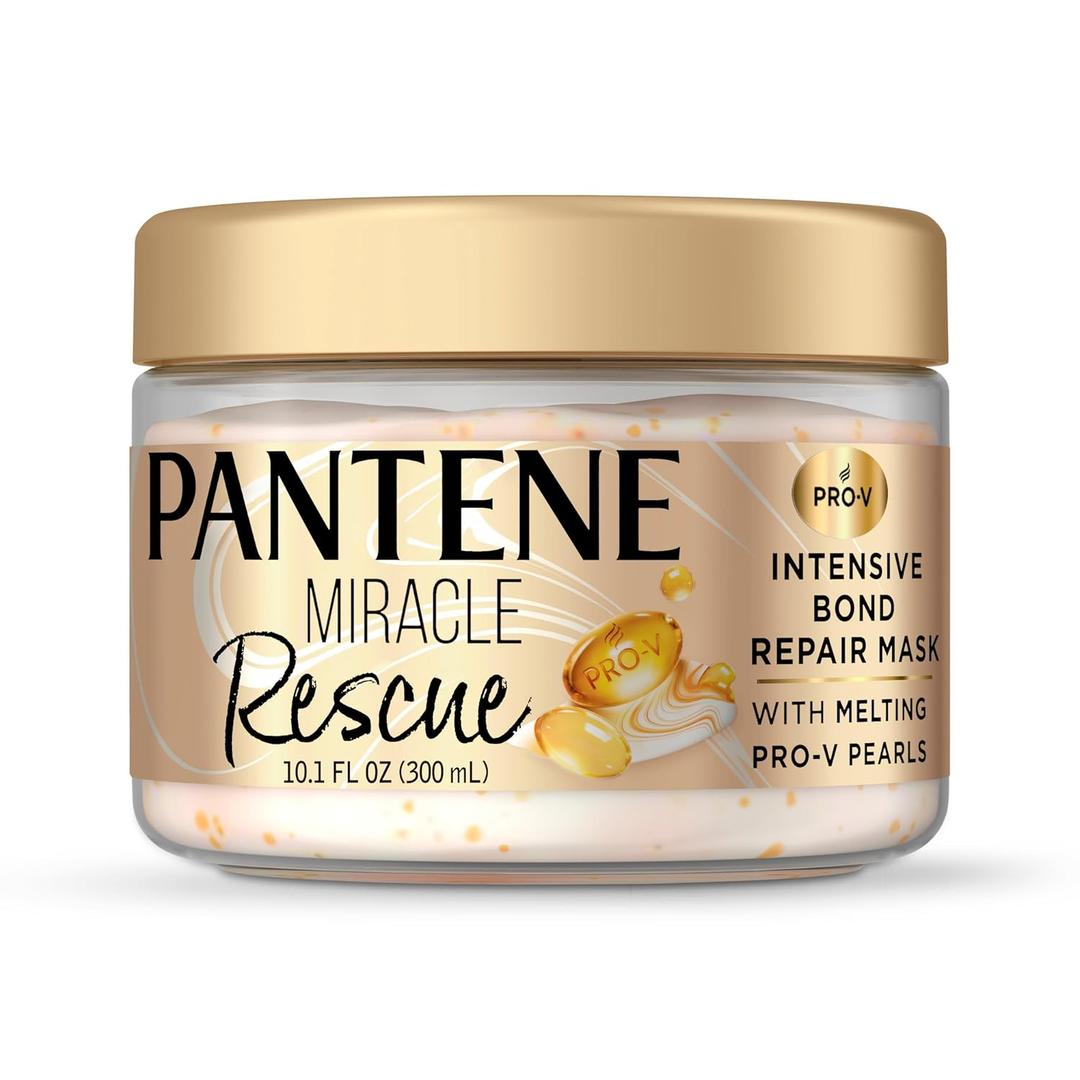 Pantene Miracle Rescue Hair Mask, Intensive Bond Repair with Melting Pro-V Pearls, Melts Away Damage, Builds Bonds, Strengthens Against Damage, Deep Conditioning for Dry, Hair, 10.1 fl oz