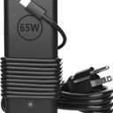 60W 65W USB Type C Laptop Charger Compatible with Dell Latitude 5540 5550 5420 5450 3550 3450 7440 7430 5530 3540 5430 5520 7420 e5440 for Chromebook XPS 13 Computer 65 Watt Power Adapter