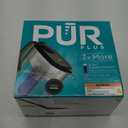 PUR Plus 11-Cup Water Pitcher, 1 Lead-Reducing Filter, Cleaner, Great-tasting Water, Dishwasher Safe, Powerful Filtration, Filter Change Light Indicator, LockFit Cap Design - Smoke (Black)