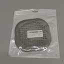 Hair Drain Catcher,Square Drain Cover for Shower Silicone Hair Stopper with Suction Cup,Easy to Install Suit for Bathroom,Bathtub,Kitchen 2 Pack (Sliver Grey)