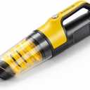Handheld Vacuum Cordless 1.1 Pounds Car Vac 10000PA Hand Held Vacuums 4-in-1 Hand Vac Cordless Rechargeable HEPA Filter Large Capacity Dust Cup for Car Office Home Pets Hair (Butter Yellow)