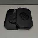 Siding Light Mounting Block, 8141DBL Black Outdoor Mounting Plate kit with Built-in Electrical Box, Vinyl Siding Block for 1/2 inch Double, 2 Pack