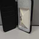 SHIELDON Slim Wallet Case for iPhone 16 Pro 6.3" 2024, Genuine Leather Wireless Charging RFID Blocking Card Holder Magnetic Closure Protective Phone Case Compatible with iPhone 16 Pro 5G - Black