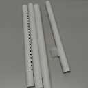 Closet Rod,17 to 55 Inch Adjustable Closet Rods for Hanging Clothes Heavy Duty Closet Hanging Rod White Closet Poles for Wardrobes,Bathroom,Windows