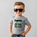 Funny St Patricks Day Shirt for Toddler Boys Girls Kids, Happy Lucky Tee Gnome Irish Shamrock Leprechaun Shark T Shirt,3-6T (Bulldozer)