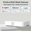 Tuya ZigBee 3.0 Hub/Wireless Gateway (Only 2.4Ghz), WiFi Smart Home Bridge Remote Controller,Work with Tuya ZigBee Smart Device, White