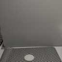 Silicone Sink Protector 25"x13" Center Drain Hole, Heat Resistant Non-slip Dishwasher Suitable, Large Mat for Bottom of Farmhouse Kitchen Stainless Steel Sink