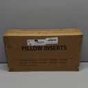 Puredown 18 x 18 Decorative Feather Down Throw Pillow Inserts (Set of 2, White) for Sofa, Couch, Bed, Machine Washable