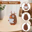 Coruja Funny Birthday Gifts for Mom Mothers Mama Mommy, Mini Positive Crochet Animals Owl with Acrylic Plaque Sign Bracelets, Emotional Cheer Up Support Positive Gifts for Mom Grandmother