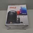 Pyle Portable PA Speaker & Microphone System - FM Stereo Radio, Built-in Rechargeable Battery, Aux & Microphone Inputs, Includes Beltpack, Hand-held Headset & Lavalier Mics - Black