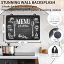 Decorative Electric Stove Cover - Cook Menu Design, Non-Slip Heat Resistant Protector for Smooth/Glass Top Stoves, Fits 28.5'' x 20.5''
