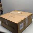 Caged Ceiling Fan with Lights, Flush Mount 20" Boho Ceiling Fans with Lights Remote Control, Low Profile Fabric Bladeless with 6 Speeds for Bedroom, Nursery, Kitchen (Beige)