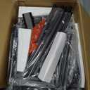 Bar Stools Set of 2, Tall Bar Stools with Backrest and Footrest, Counter Height Bar Chairs, Industrial Barstools with PU Leather Cushion, for Kitchen, Dining Room, Bar, Cafe (Black) KBS515B