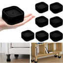 8 Pack Furniture Risers Adjustable Bed Risers Heavy Duty Stackable | Bed Raisers for Table Desk Couch Chair Sofa Cabinet Bed Legs Lift Height 1"