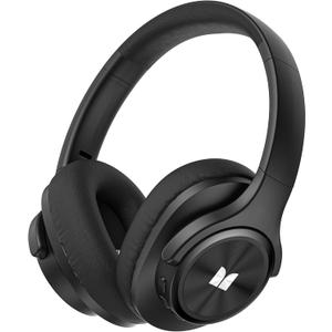 Monster Mission 200 Bluetooth Headphones, Wireless Headphones with 3 EQ Modes, Low Latency HiFi Stereo Foldable Lightweight Headset, 60H Playtime,Deep Bass for Home Office Cellphone PC Ect