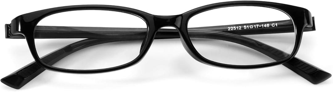 TJUTR Fashion Fake Glasses Non Prescription Clear Glasses for Women Blue Light Blocking Y2k Cosplay Eyewear Frame (A1 Black)
