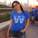 SCOBAR Chicago Baseball T-Shirt (Blue, XXL)