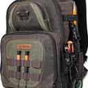 WELKINLAND 36-Pockets Electrician Backpack, Hard-Based HVAC Backpacks, Waxed-Canvas Technician Backpack, Heavy-Duty Tool Backpacks For Men