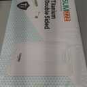 Titanium Cutting Board for Kitchen, Cutting Board Double Sided Food Grade, Pure Titanium/PP, Easy to Clean Large Size 1611 (15.6"L x 10.8"W, Silver)