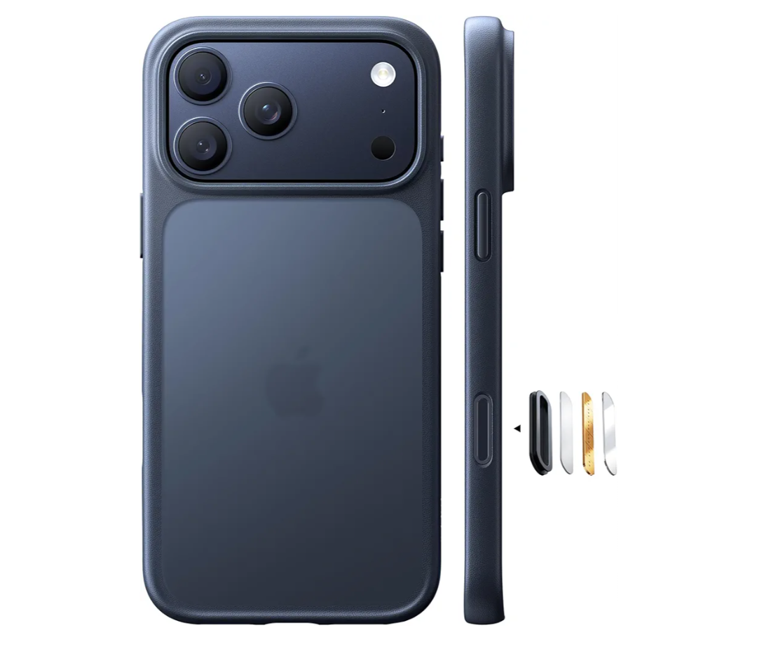 TORRAS for iPhone 17 Pro Case, Beyond Military-Grade Protection, Camera Control Button, DIY Buttons, Translucent Matte Slim Thin Shockproof Hard Back Anti-Scratch Phone case for iPhone 17 Pro, Black