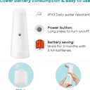 LAOPAO Automatic Hands Free Foaming Soap Dispenser, 240ml Countertop Touchless Soap Pump for Bathroom Kitchen Xmas Gift
