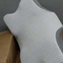 Anvo Cervical Pillow for Neck Pain Relief, Memory Foam Pillows for Neck and Shoulder Pain, Orthopedic Ergonomic Design for Sleeping, Suitable for Side Back and Stomach Sleeper, Cream Firm