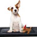 Dog Beds Crate Pad for Medium Dogs Fit Dog Crates,Washable & Anti-Slip Kennel Pad for Dogs Cozy Sleeping Mat,Dark Gray 30inch