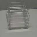 STORi SimpleSort 3-Piece Stackable Clear Drawer Organizer Set | 9" x 6" x 2" Rectangle Trays | Wide Makeup Vanity Storage Bins and Office Desk Drawer Dividers | Made in USA