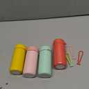 Mini Water Bottles 5oz Pack of 4, Small Insulated Water Bottles for Hot & Cold Drinks, Water Bottle Purse with Carry Handle - 100% Leakproof, Winter Essential for Hot Drinks