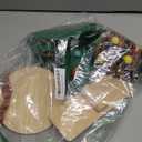 GreenJoy 5 Pcs Hamster Set Chew Toys Tree Wooden Seesaw Habitat Dcor Cloth Christmas Hat for Small Animal Chinchillas, Bunny,Mice,Rats,Mouse (Christmas Set)