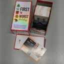 FIRST TO WORST Holiday Edition Party Game - A Festive Card Game About How Your Friends & Family Rank Things - Perfect for White Elephant Gifts, Stocking Stuffers and Board Games with Friends