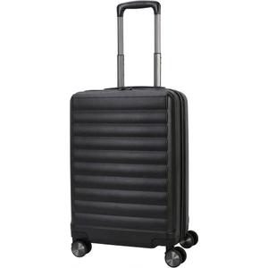 TRIPS EON 20-Inch Carry-On Lightweight Durable Hardside 8-Wheel Spinner Cabin Size Luggage, Black