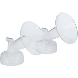 Motif Medical Luna Breast Pump Flange - Comfortable Breast Pump Flanges for Better Milk Flow & Pumping Ease - Ideal Flange Insert for Breastfeeding Moms (2 Shields, 21 mm)