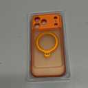 360 Spin Magnetic Stand for iPhone 17 Pro Max Case, [Fit for MagSafe][Military Protection][Full Camera Protection] Adjustable Kickstand iPhone Case for iPhone 17 Pro Max 6.9", Cosmic Orange