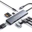 USB C Hub, HUBFINDER 9 in 1 USBC to HDMI with 4K, 100W Power Delivery, 3 USB3.0 and USB-C 5 Gbps Data Ports, SD/TF Card Reader, 3.5mm Headphone Jack, for MacBook Air, MacBook Pro,iPad Pro