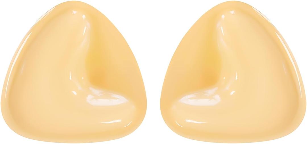 Double-Sided Sticky Bra Pads Inserts, Invisible Lift Push Up Adhesive Boob Breast Pads for Women, Ultra Instant Lift Waterproof Silicone Bra Cups for Sports Swimsuits Dress, A-D Cup