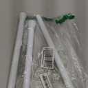 4 Pack Sliding Door Security Bar Adjustable Sliding Glass Door Lock White Window Security Bars with Rubber Tips 23.6-43.3 Inch Tension Rods 1.18 Inch in Diameter Security Stick for Door Bathroom