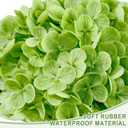 4 PCS Real Touch Hydrangea Artificial Flowers 20.5", Green Latex Faux Hydrangeas Large Fake Flowers with Stems Leaves for Family Table Wedding Bouquets Party Home Decor (4, Green, 20.5'')