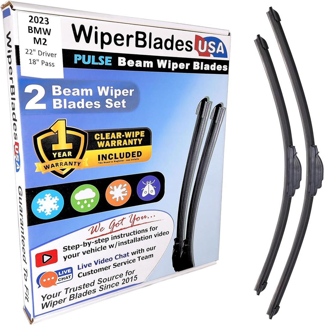 Windshield Wiper Blades, (Set of 2), Size M2