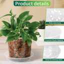 4/6/8/10 Inch Clear Nursery Pots with Drainage and Saucers, 24 Pack Clear Plant Pots, Variety Size Plastic Orchid Flower Pot for Indoor Outdoor