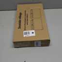 Black Lamp Shades Set of 2, Large Rectangle Lampshades Replacement, 16"L x 8"W x 10"H, Fabric Lamp Shade for Table Lamps Floor Lamps, Spider, Harp Holders Included, Easy Assembly Required