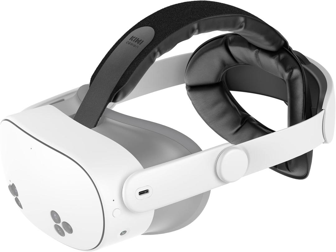 KIWI Design K4 Head Strap, VR Headset Accessories for Meta Oculus Quest 3/3S, Non-Battery & Enhanced Support & Adjustable & Comfort Strap Gift for Kids and Adults