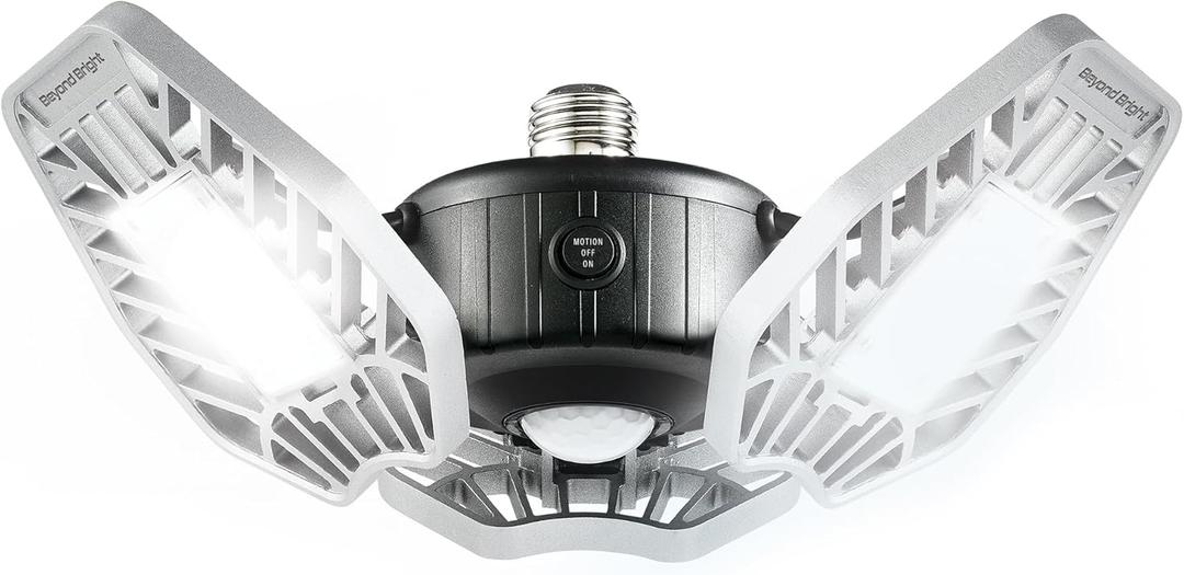 Ontel Beyond Bright Ultra LED Ultra-Bright Motion Activated Garage Light Ontel Beyond Bright Ultra LED Ultra-Bright Motion Activated Garage Light