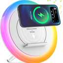 DTIDMI Wireless Charger Speaker with Lights,4 in 1Color Changing Modern Bluetooth Lamp,Personalized Trendy Stuff, Best Birthday Teenage Girls Boys Gifts Ideas