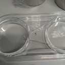 CIRCLE JOY Rechargeable Electric Salt and Pepper Grinder Set with Base, Stainless Steel Pepper Mills with 95ml Container, White LED Light and External Adjustable Coarseness, Silver