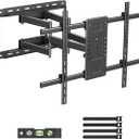 Suptek 60 to 120 Inch Heavy Duty Articulating TV Wall Mount for Flat and Curved Screens, Full Motion Swivel Tilt TV Bracket with Max VESA 900x600mm, Supports Up to 264 lbs, Black