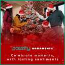 2 x Pawzity Engagement Ornament - Our First Christmas Engaged Ornament 2024 - Engaged Ornaments - Glass Christmas Ornament