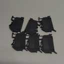 MECCANIXITY Terminal Blocks 6 Pack UK5 Rail Mount Fuse Holder Screw Terminal Block Wire End Bracket Stopper Din Rail Screw Fixed Black for DIY Electronic Circuits Machine Appliances